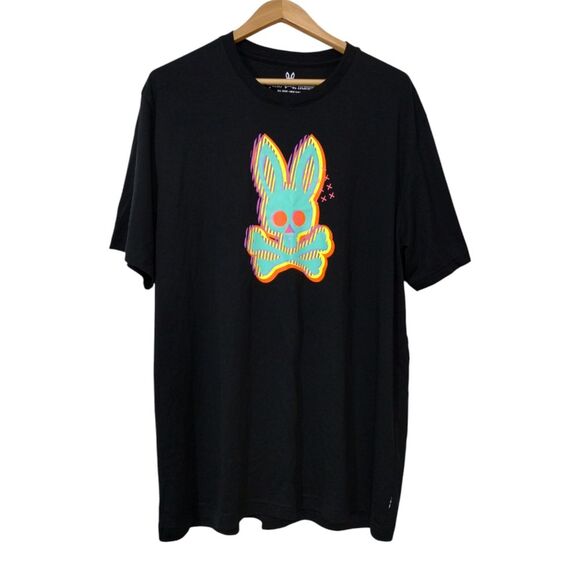 Psycho Bunny Other - Psycho Bunny Men's Ethen Deco Bunny Pima Cotton Graphic Tee Shirt Size 9‎ Black